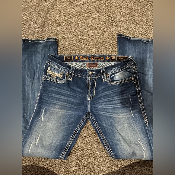 Rock Revival boot cut jeans. Size 31x34 - Picture 4 of 7